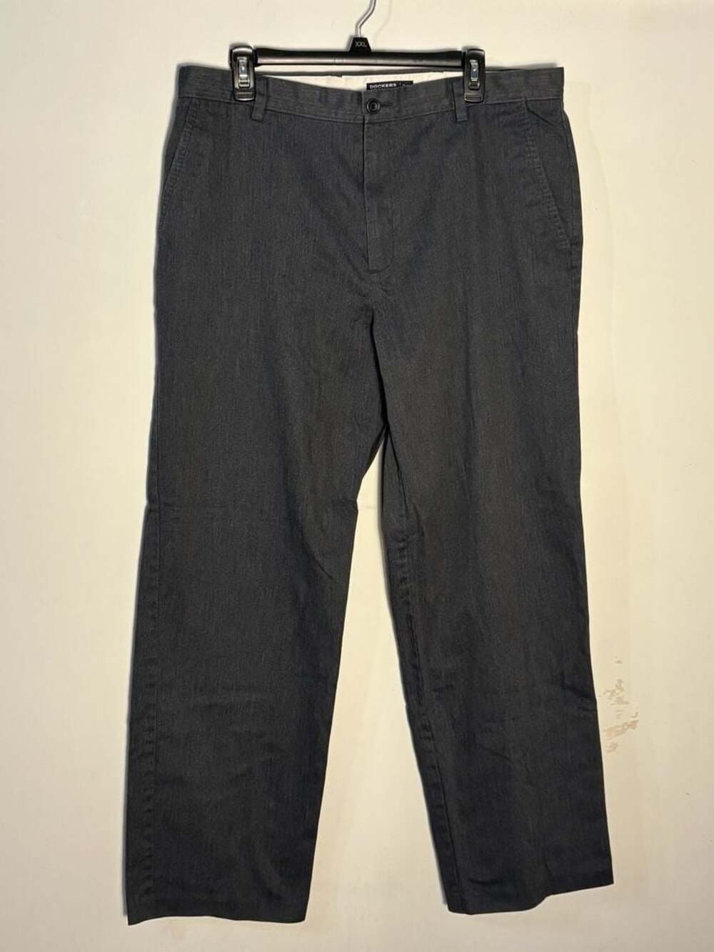 Dockers D3 Easy Khaki Men's Gray Flat Front Pants Size 36x32 009-0020
